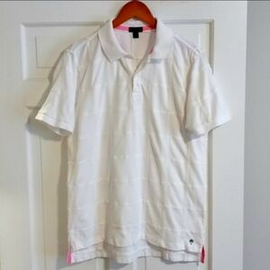 🌴RARE Lilly Pulitzer Via Palm Beach🌴 - Men's White Patch S/S Polo